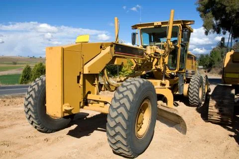 A road grader Stock Photos