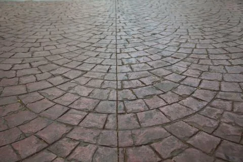 Road gray worm brick Stock Photos