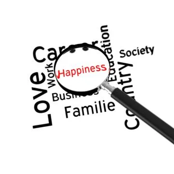 Road to happiness Stock Illustration