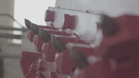 Road heading machine FLAT Stock Footage 105400311