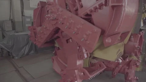 Road heading machine FLAT Stock Footage 105406973