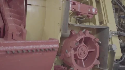 Road heading machine FLAT Stock Footage 105410138