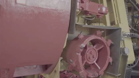 Road heading machine FLAT Stock Footage 105410573