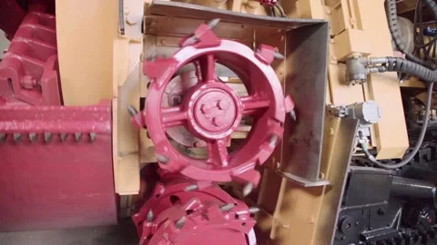 Road heading machine Stock Footage 105408517