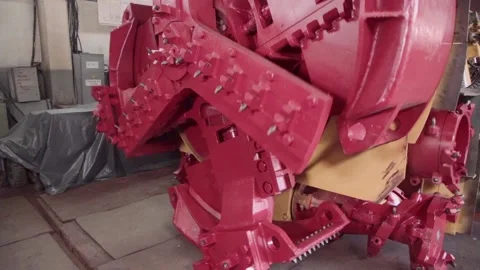 Road heading machine Stock Footage 105409275