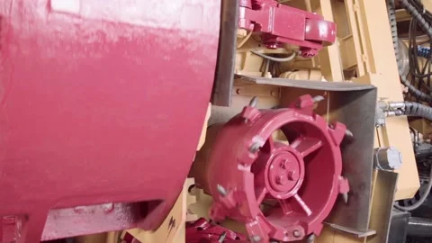 Road heading machine Stock Footage 105411209