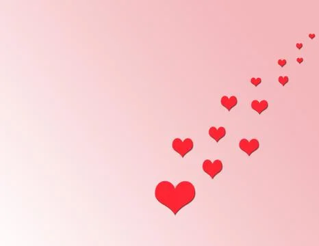 The road from hearts Stock Illustration