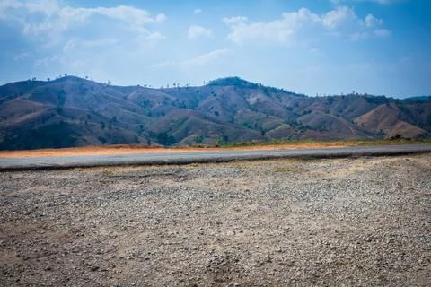 Road on high mountain Stock Photos