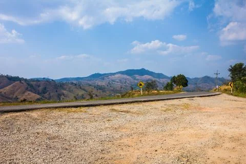 Road on high mountain Stock Photos