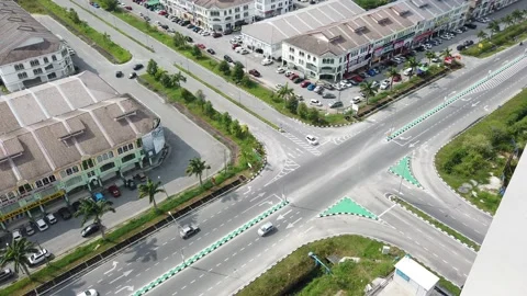 Road from high view Stock Footage 154313886
