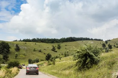The road to the hollow. Stock Photos