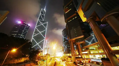 Road in Hongkong. Timelapse Video stock 31742647