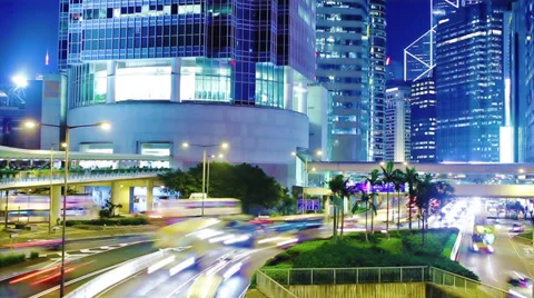 Road in Hongkong. Timelapse Video stock 31742679