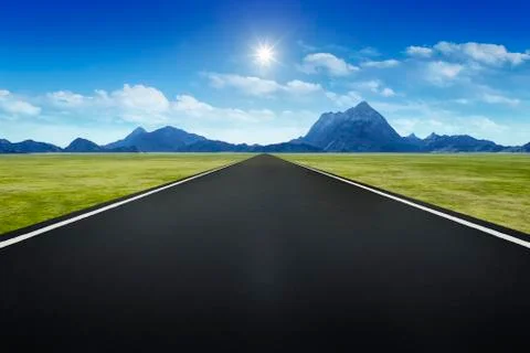 Road to horizon background Stock Illustration