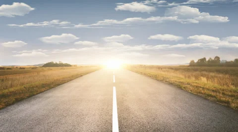 Road to horizon Stock Footage 39735357