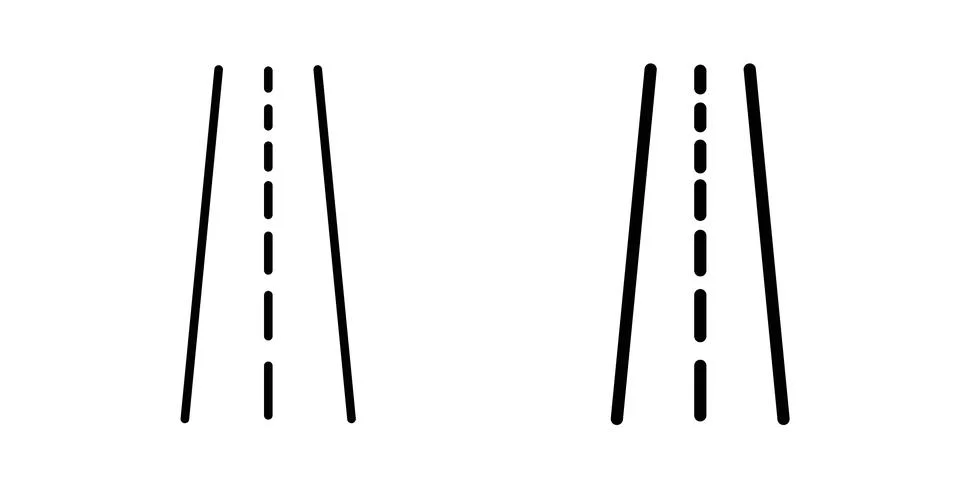 Road icon design. Simple Vector illustrations.. 스톡 일러스트