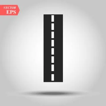 Road icon. Highway vector sign.Flat symbol design Illustration