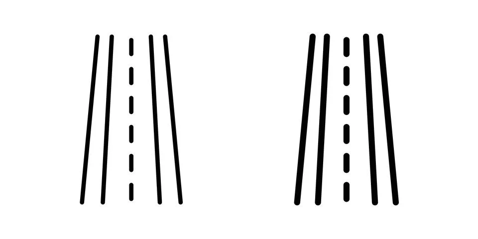Road icon Illustration set. Vector Eps10 for apps 스톡 일러스트