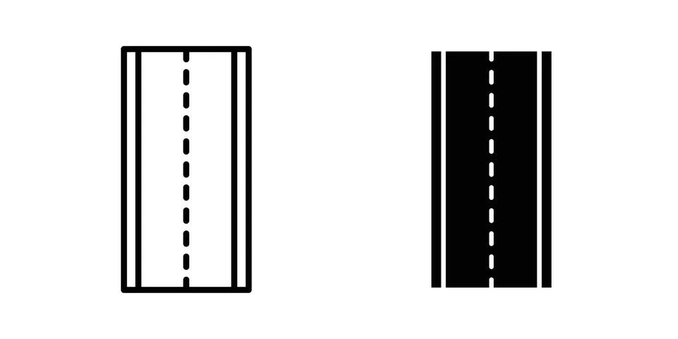Road icon set. Vector EPS 10 스톡 일러스트