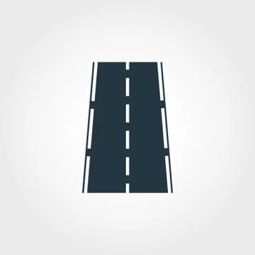 Road icon. Simple element illustration. Road pixel perfect icon design from Illustrazione stock
