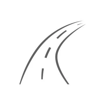 Road icon, vector, illustration Stock Illustration