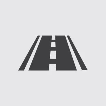 Road Icon, Vector Road Icon Eps10. Illustrazione stock