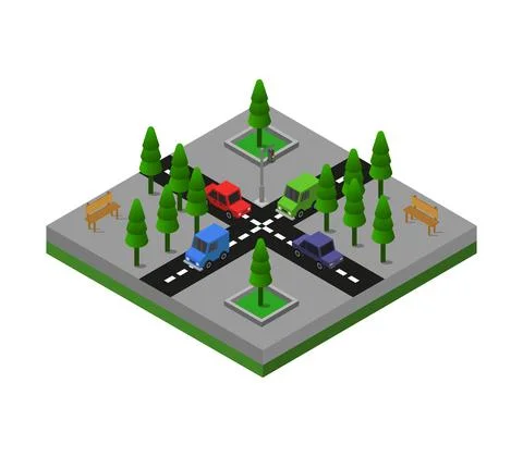 Road illustrated in vector Stock Illustration