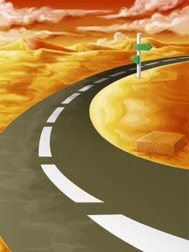 On the road. Stock Illustration