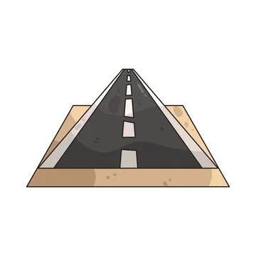 Road illustration Stock Illustration