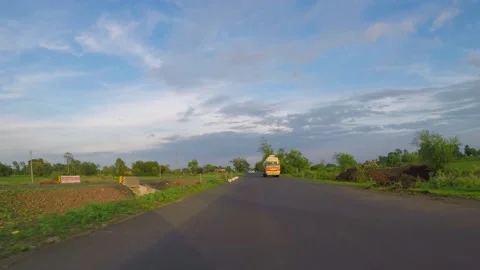 ON Road india Stock Footage 220326058