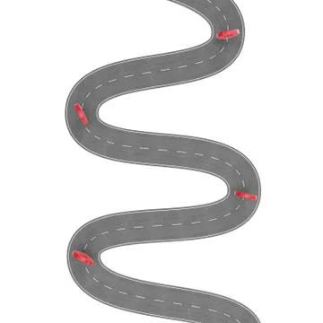 Road infographic with pin pointer. Navigation concept with pin pointer. Map Stock Illustration