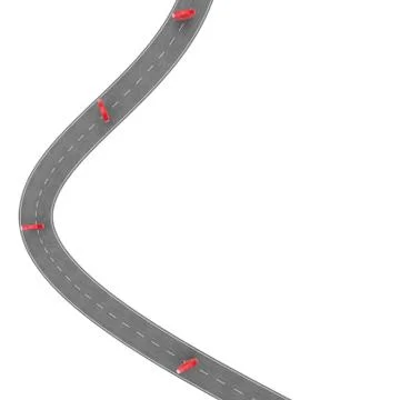 Road infographic with pin pointer. Navigation concept with pin pointer. Map Stock Illustration