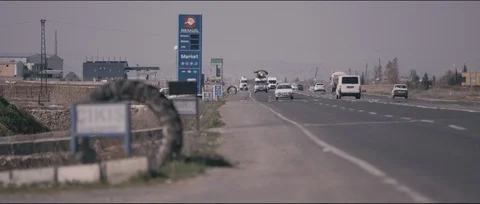 A Road Inside Syria Video stock 104685904