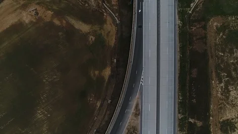 Road interchange, aerial shot Stock Footage 86151678