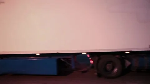 Road interchange. Moving trucks Stock Footage 64318033