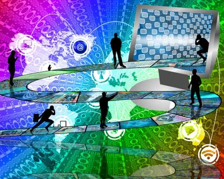Road to the internet イラスト素材