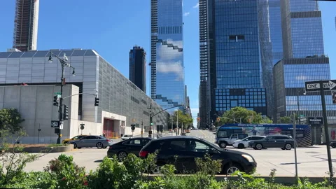 Road intersection in Manhattan Stock Footage 219659370