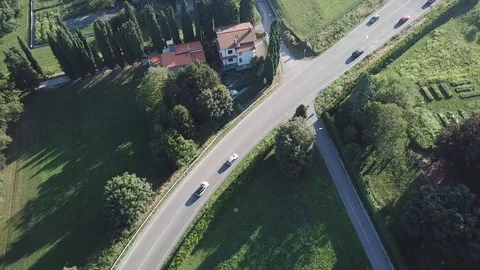 Road in Italy Stock Footage