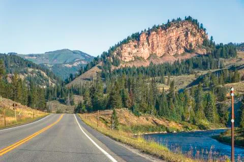 Road to Jackson Foto stock