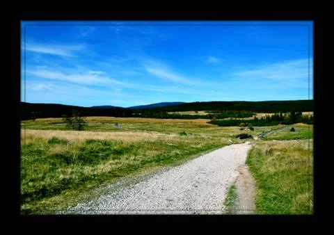 Road in Jizerske mountain Stock Photos
