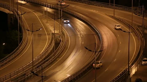 The road junction Stock Footage 61521078