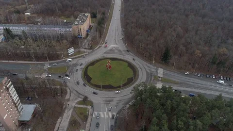 Road junction Stock Footage 83382095