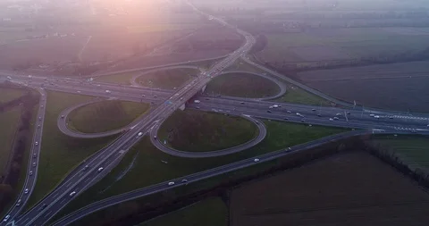 Road junction Stock Footage 99906509