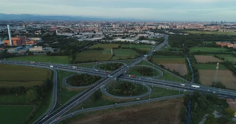 Road junction Stock Footage 115697010