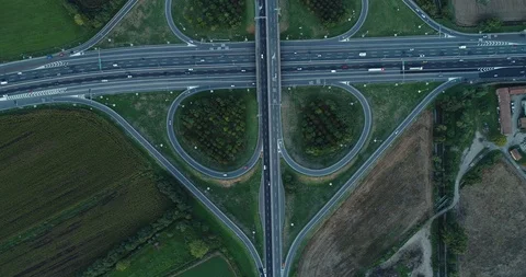 Road junction Stock Footage 115697076