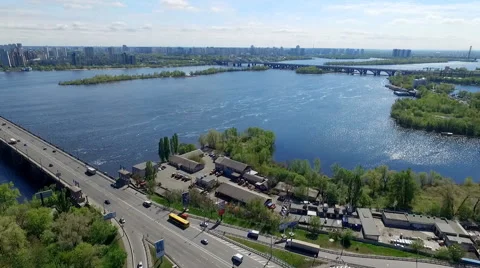 The Road Junction. Kiev in May 2016 Stock Footage 63426485