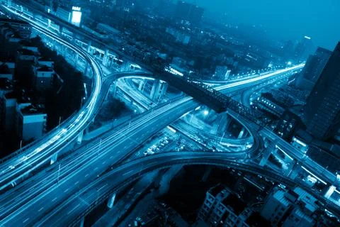 Road junction Stock Photos