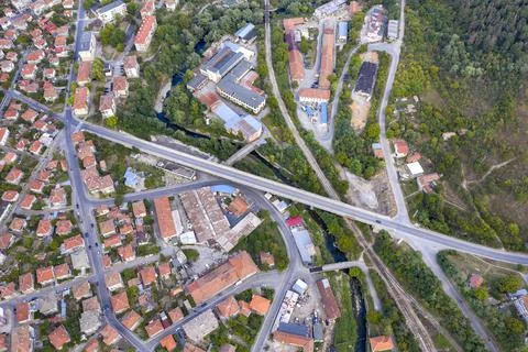 Road junction. Stock Photos
