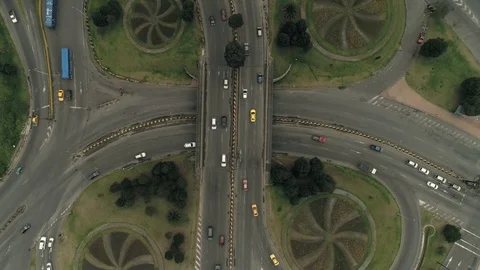 Road junction. Quito, Ecuador Stock Footage 89850507