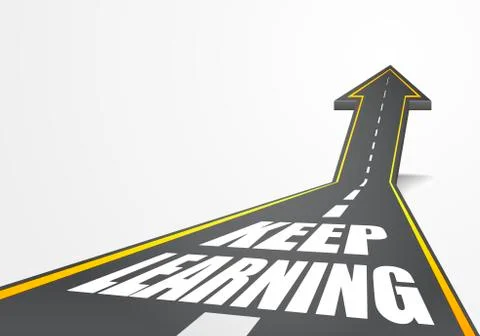 Road Keep Learning 스톡 일러스트